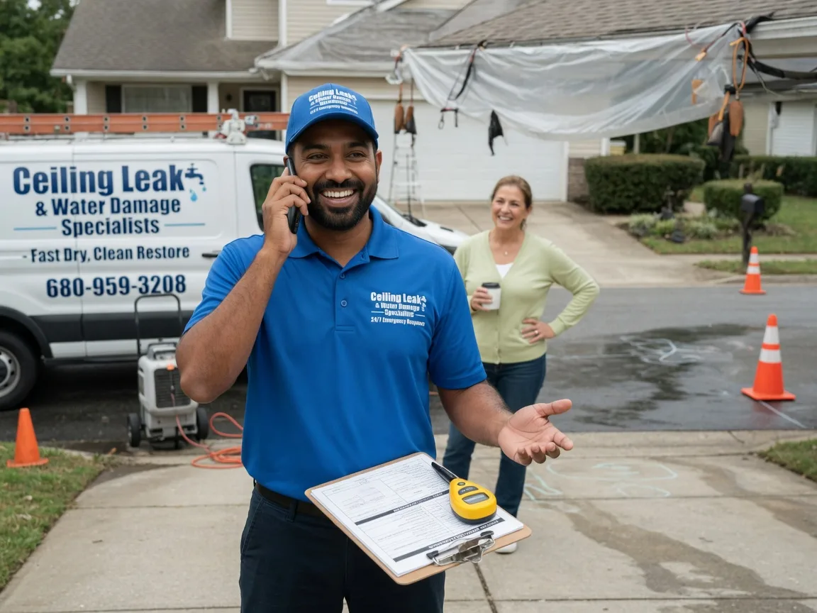 Ceiling Leak Cleanup Neck City, MO FAQs